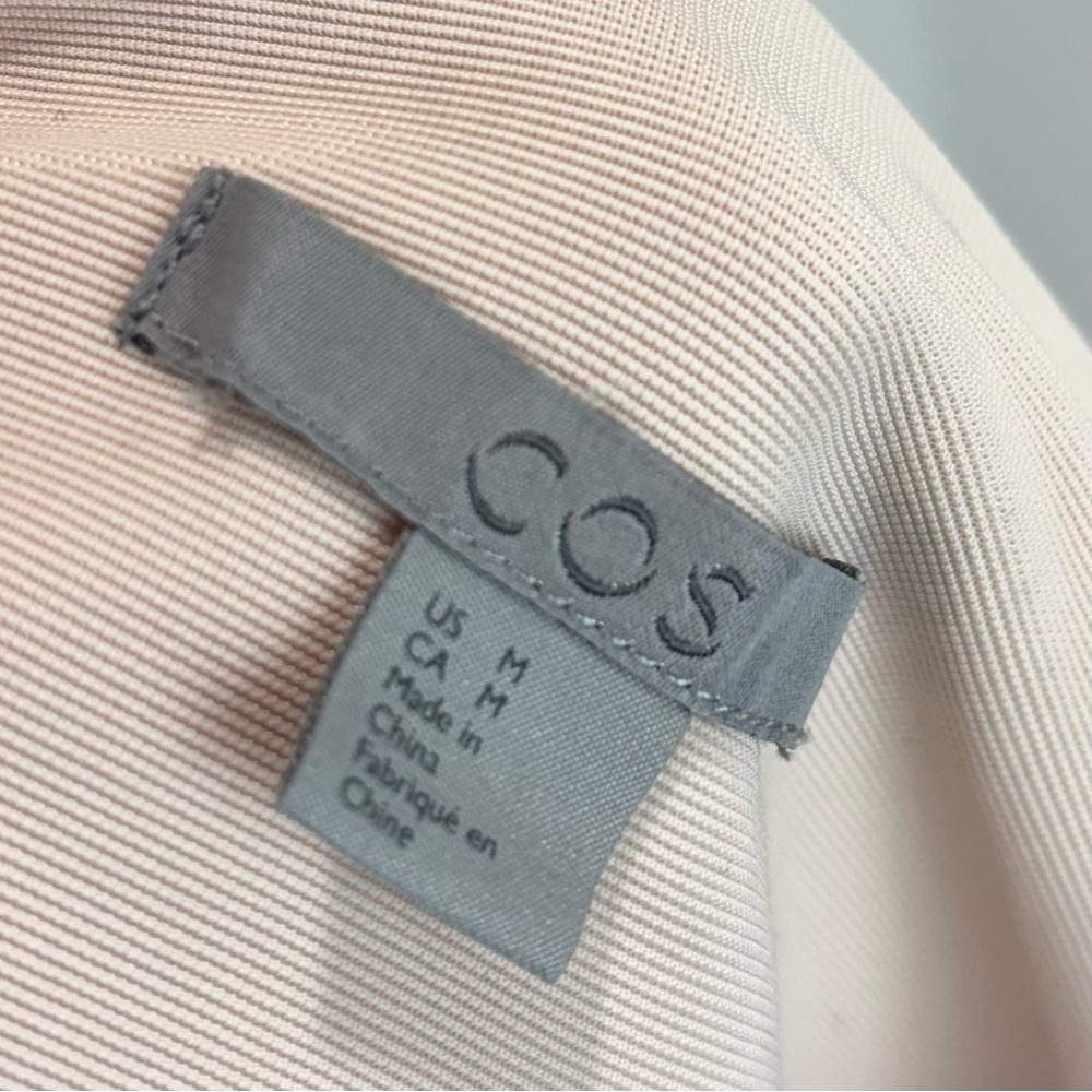 COS cream cross-cowl neck top - Picture 7 of 8